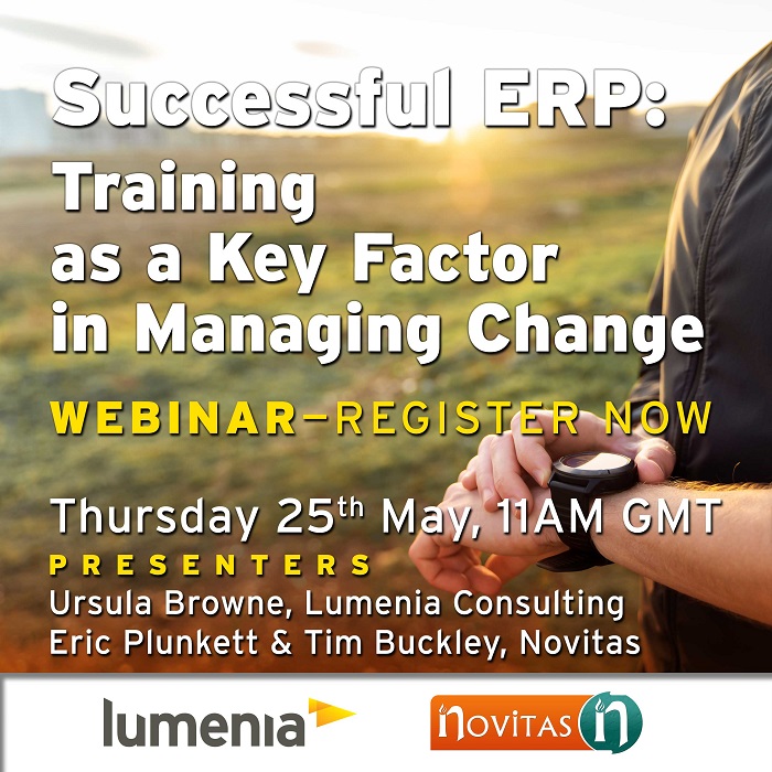 Successful ERP: Training as a Key Factor in Managing Change Webinar