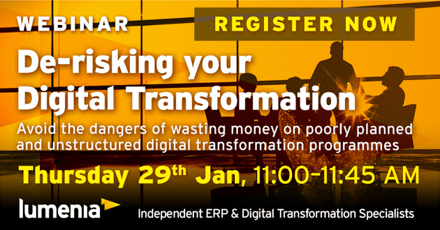 De-risking your digital transformation - Lumenia Webinar