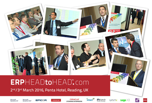 ERP HEADtoHEAD event UK, compare ERP systems