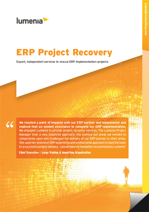 ERP project recovery, ERP project rescue