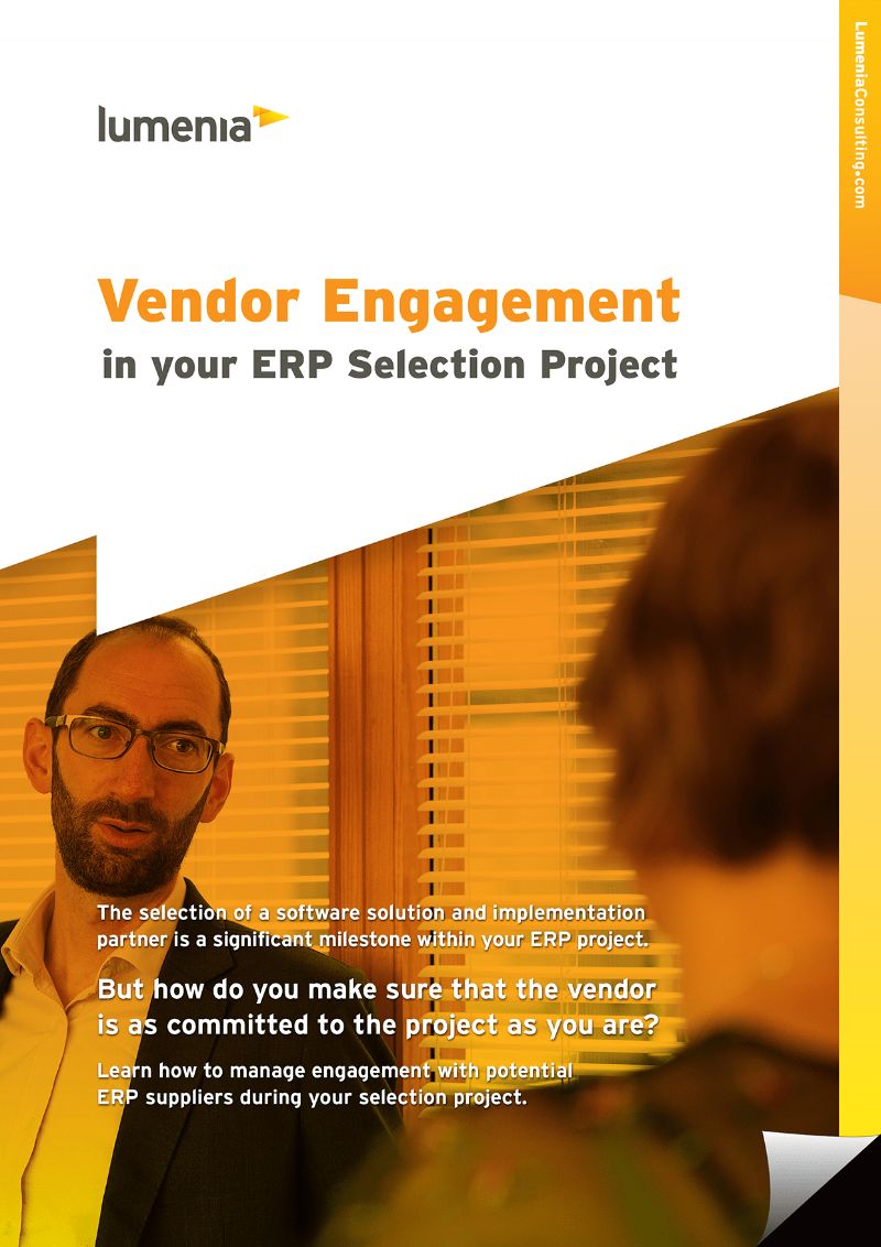ERP Vendor Engagement