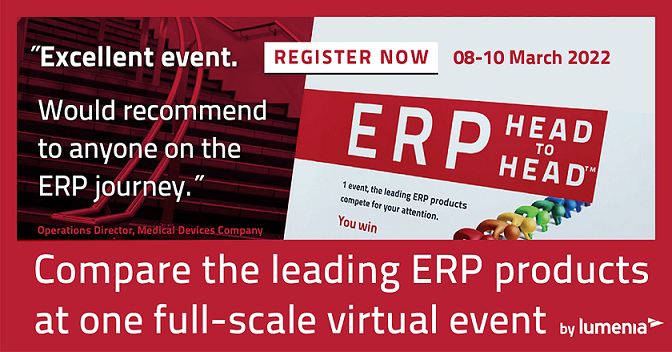 Compare ERP systems at the ERP HEADtoHEAD event