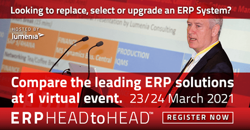 Compare 14 leading ERP solutions at the Lumenia ERP HEADtoHEAD virtual event