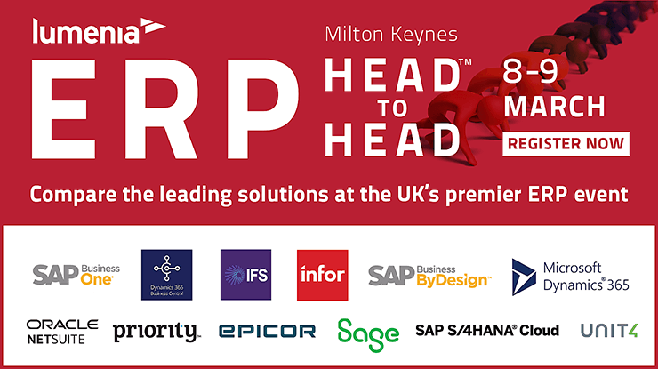 Looking to change erp? Attend the Lumenia ERP HEADtoHEAD event 