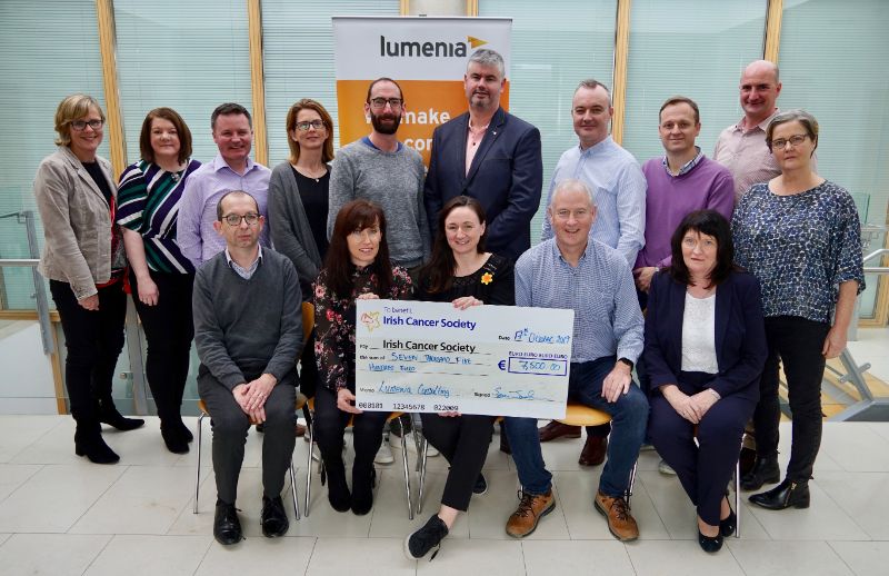 Irish Cancer Society chosen for Lumenia Consulting 2019 Charity of the Year 