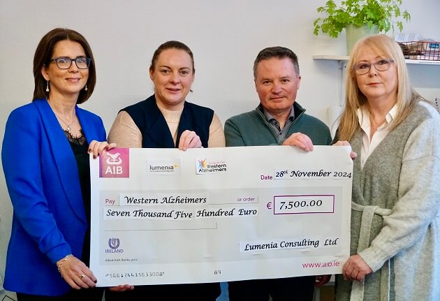 Western Alzheimer’s chosen for Lumenia Consulting 2024 Charity of the Year - CSR 