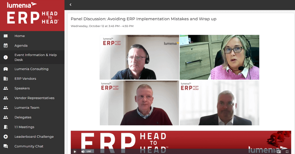 ERP System comparison at the ERP HEADtoHEAD event