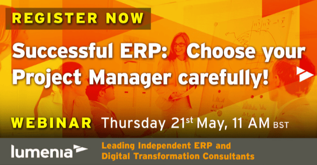 Successful ERP webinar - choose your project manager carefully