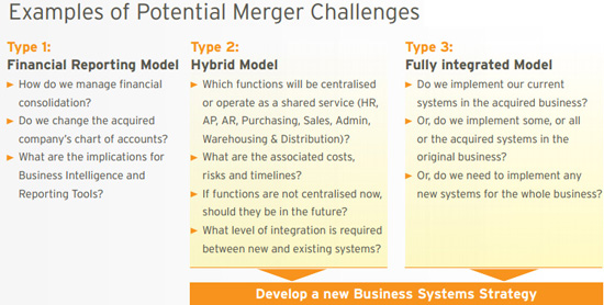 post merger integration erp