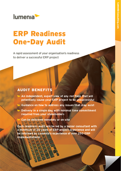Lumenia ERP Readiness One-Day Audit