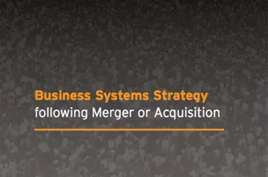 Issue 1: Business Systems Strategy: following Merger or Acquisition thumb